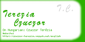 terezia czuczor business card