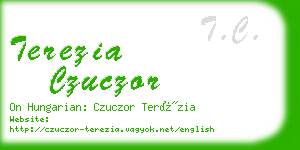 terezia czuczor business card